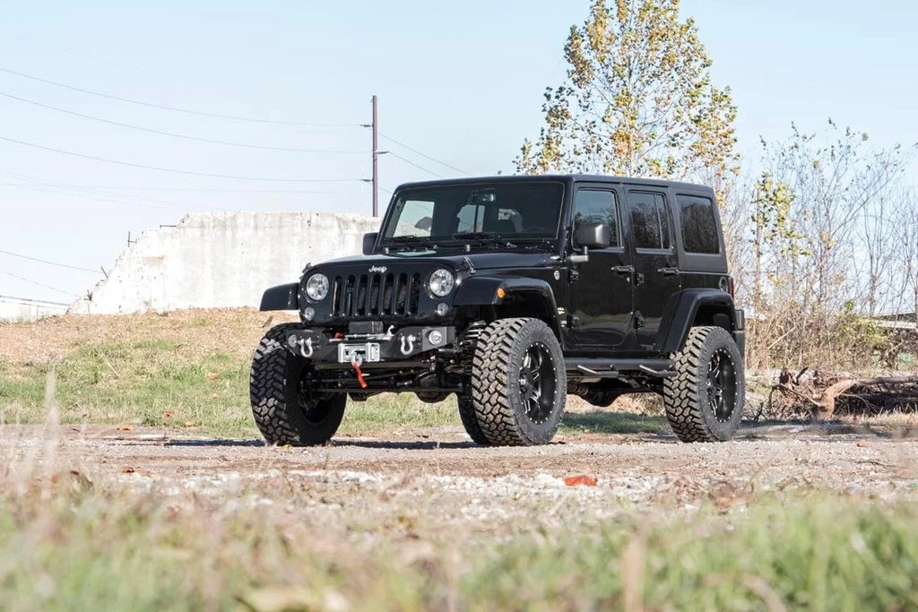 Rough Country Front Hybrid Stubby Bumper | Fog Mounts | Jeep Wrangler JK/Wrangler Unlimited (07-18) 1062 - Additional View 6
