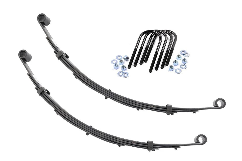 Rough Country Front Leaf Springs | 3" Lift | Pair | Jeep Grand Wagoneer/J10 Truck/J20 Truck/Wagoneer 4WD 8004Kit - Main Pr...
