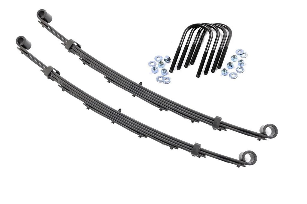 Rough Country Front Leaf Springs | 4" Lift | Pair | Chevy/GMC C10/K10 Truck/C25/K25 Truck/Jimmy (69-72) 8001Kit - Main Pro...