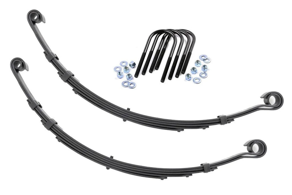 Rough Country Front Leaf Springs | 4" Lift | Pair | Jeep CJ 5 4WD (1976-1983) 8019Kit - Main Product View