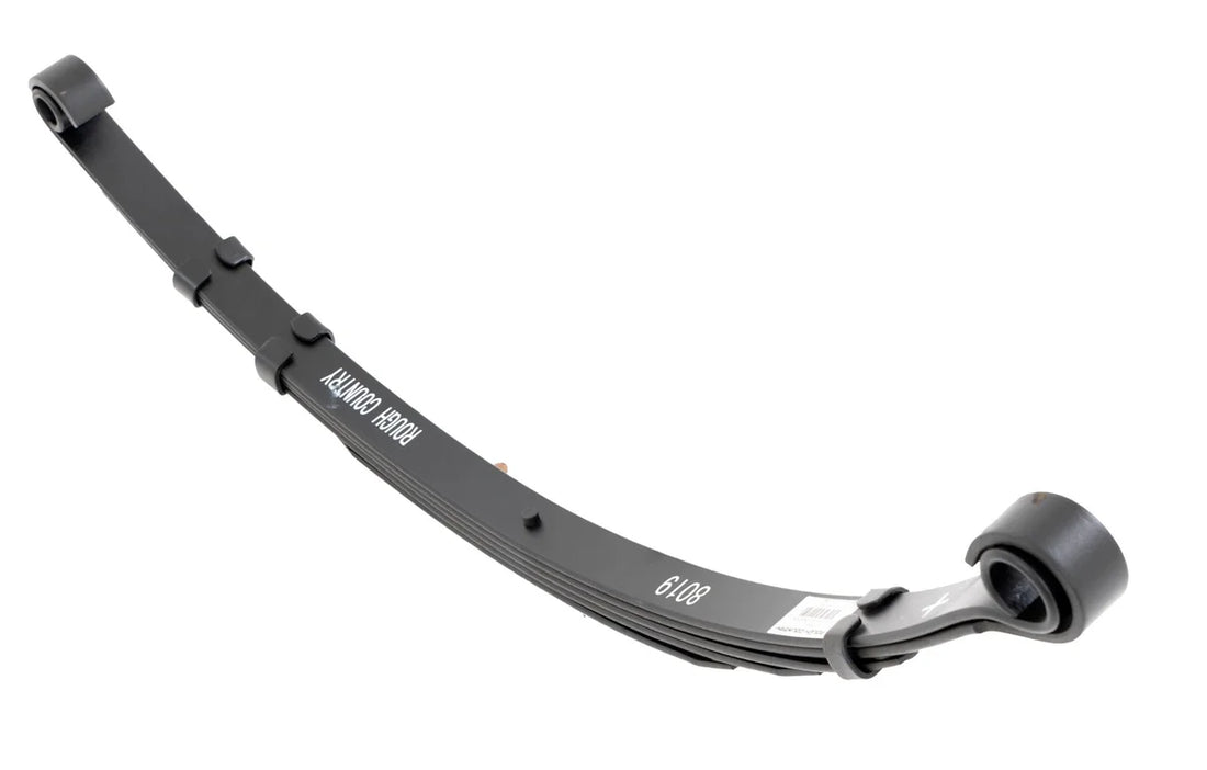 Rough Country Front Leaf Springs | 4" Lift | Pair | Jeep CJ 5 4WD (1976-1983) 8019Kit - Back View
