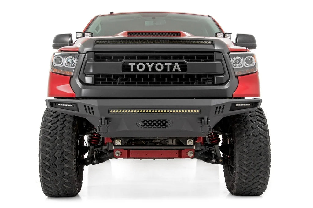 Rough Country Front Prerunner Bumper | LED | Toyota Tundra 2WD/4WD (2014-2021) - Side View