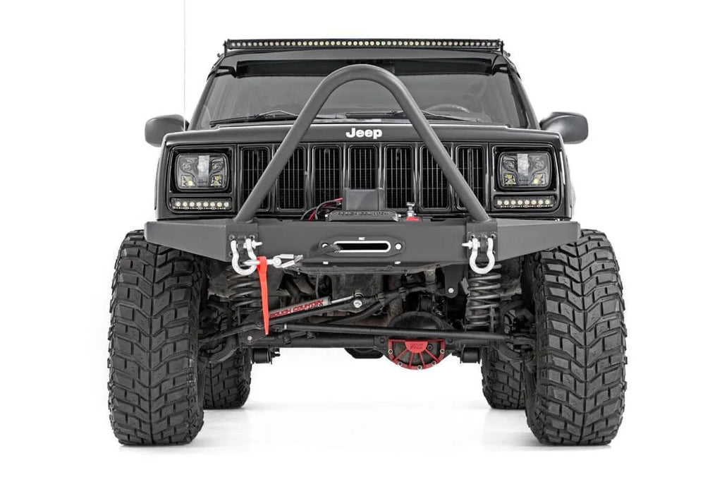 Rough Country Front Winch Bumper | Jeep Cherokee XJ 2WD/4WD (1984-2001) 10570 - Side View