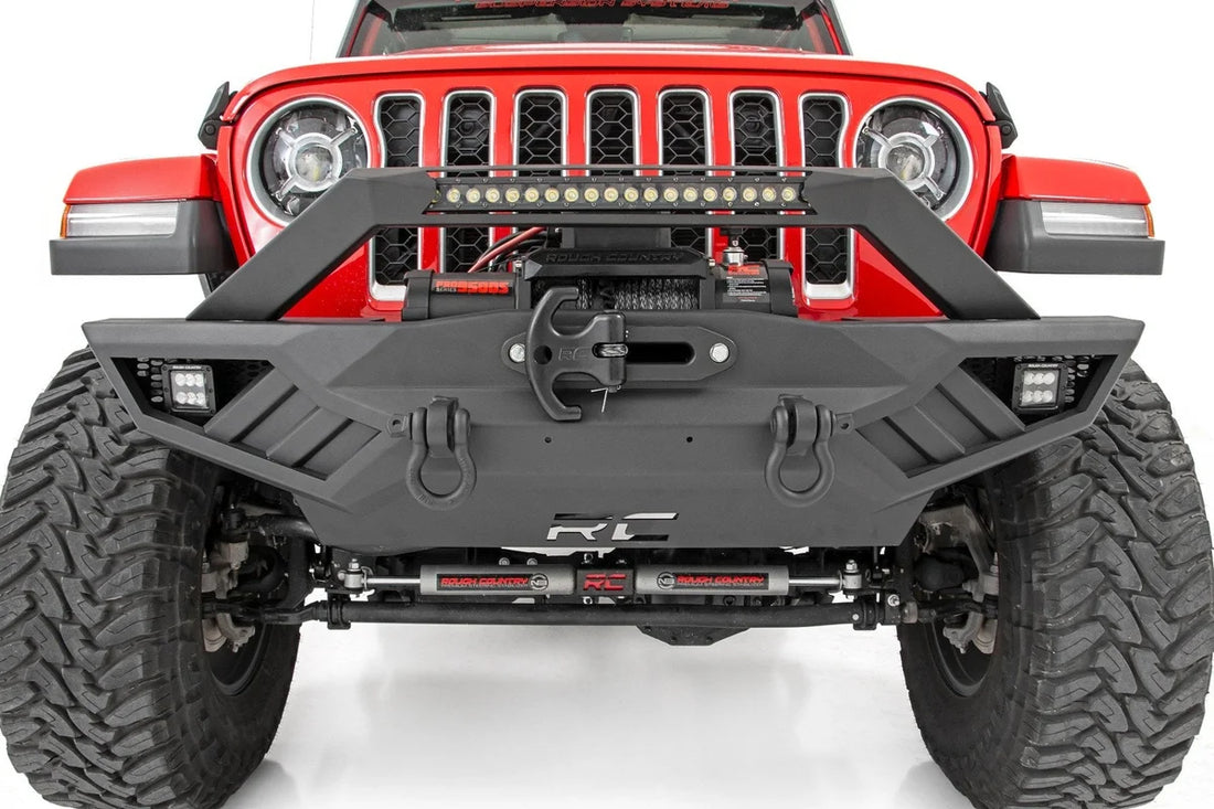 Rough Country Front Winch Bumper | Jeep Gladiator JT/Wrangler JK & JL/Wrangler Unlimited 10645A - Additional View 5