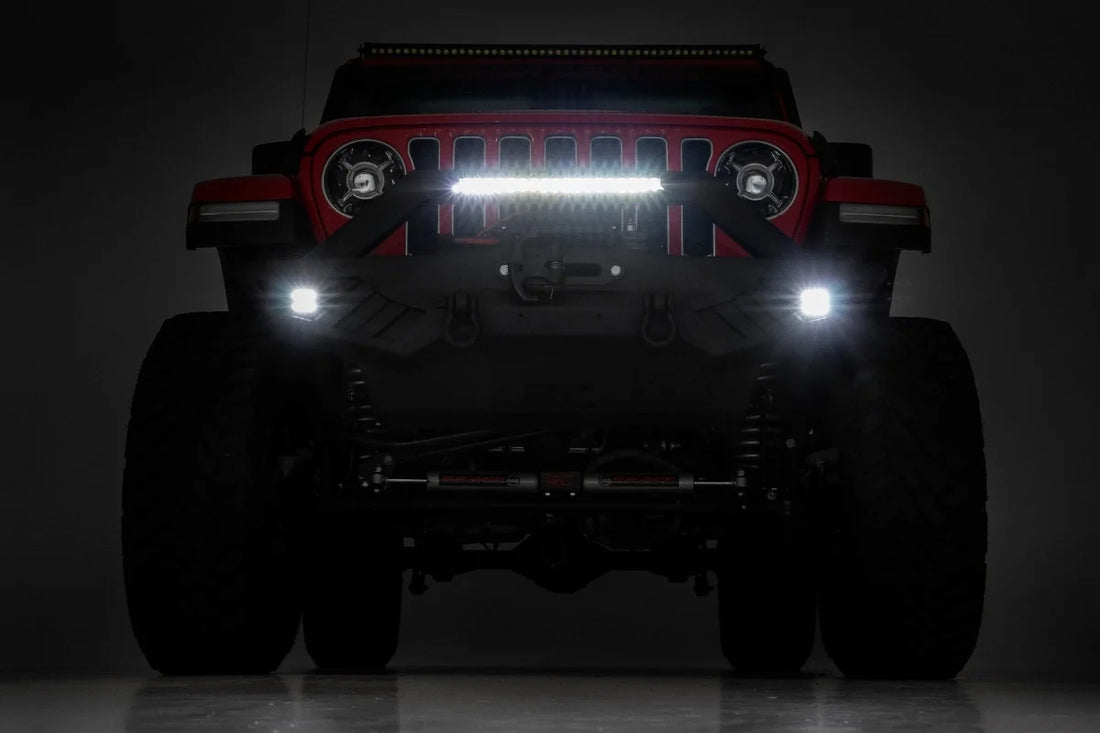 Rough Country Front Winch Bumper | Jeep Gladiator JT/Wrangler JK & JL/Wrangler Unlimited 10645A - Additional View 6
