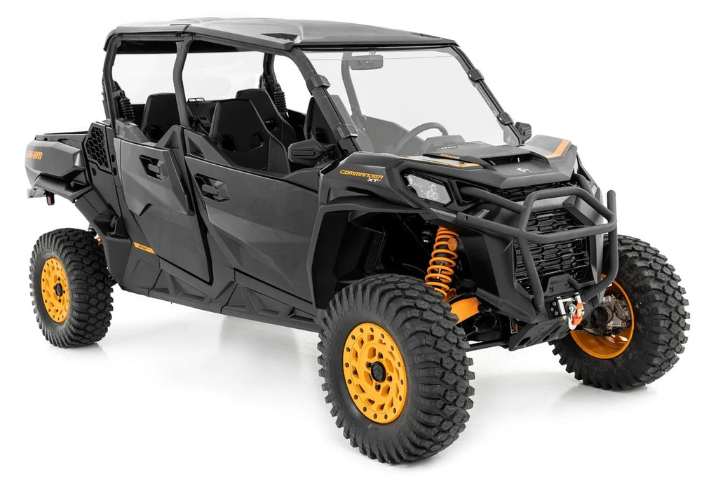 Rough Country Full Windshield | Scratch Resistant | Can-Am Commander 1000R/Max 98102230 - Installation View