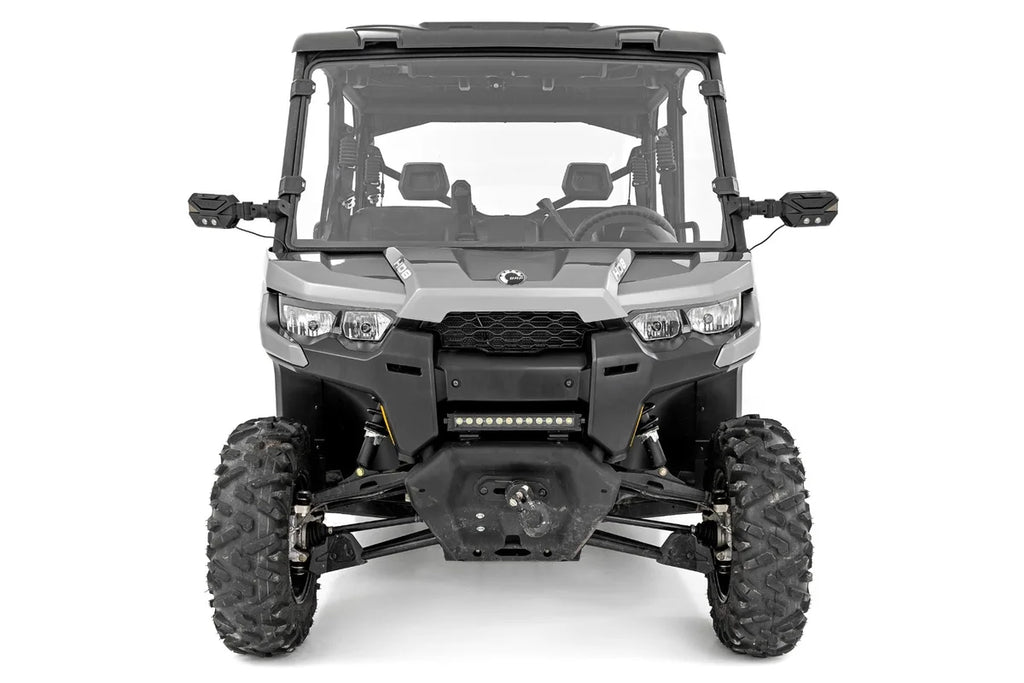 Rough Country Full Windshield | Scratch Resistant | Can-Am Defender HD 8/HD 9/HD 10 98162030 - Installation View