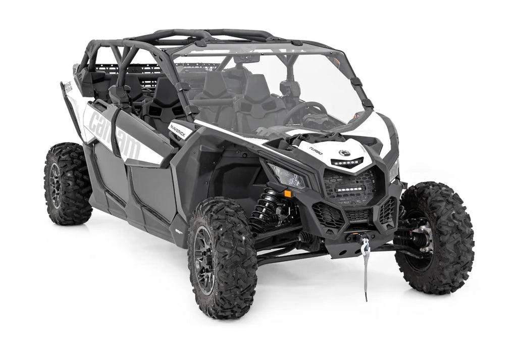 Rough Country Full Windshield | Scratch Resistant | Can-Am Maverick X3 98172030 - Side View