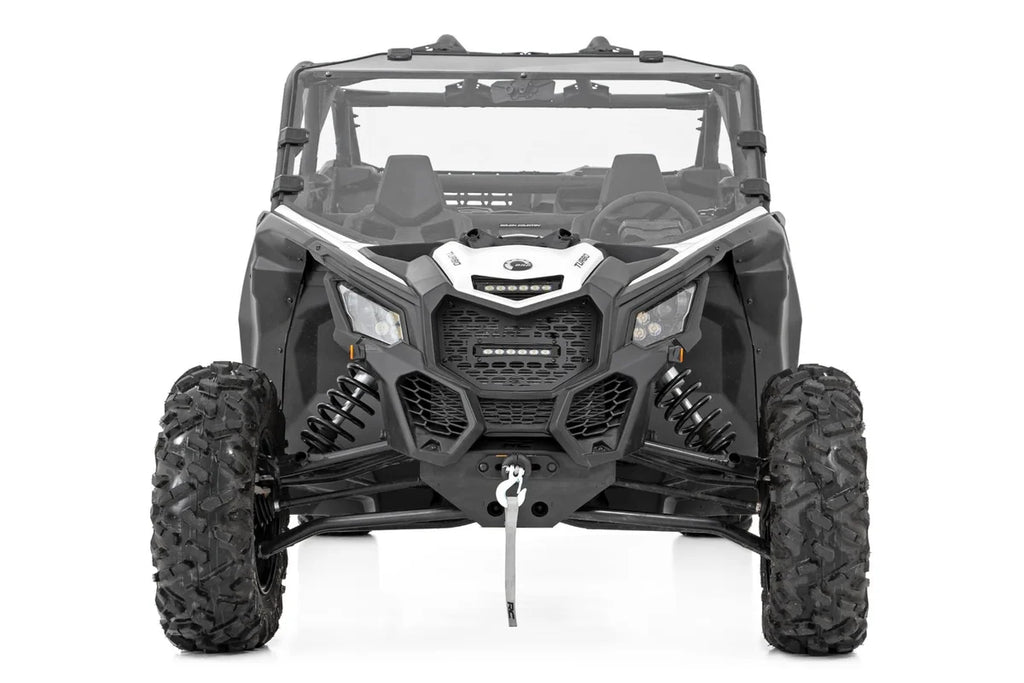 Rough Country Full Windshield | Scratch Resistant | Can-Am Maverick X3 98172030 - Back View