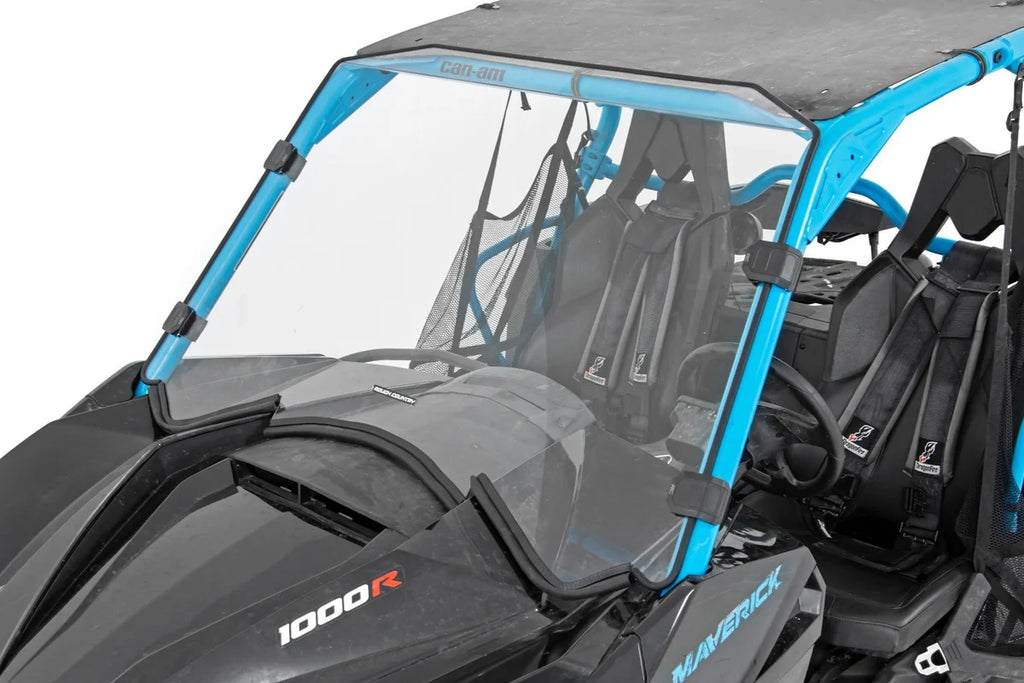 Rough Country Full Windshield | Scratch Resistant | Can-Am Maverick/Maverick Max/Maverick Turbo 98131830 - Main Product View