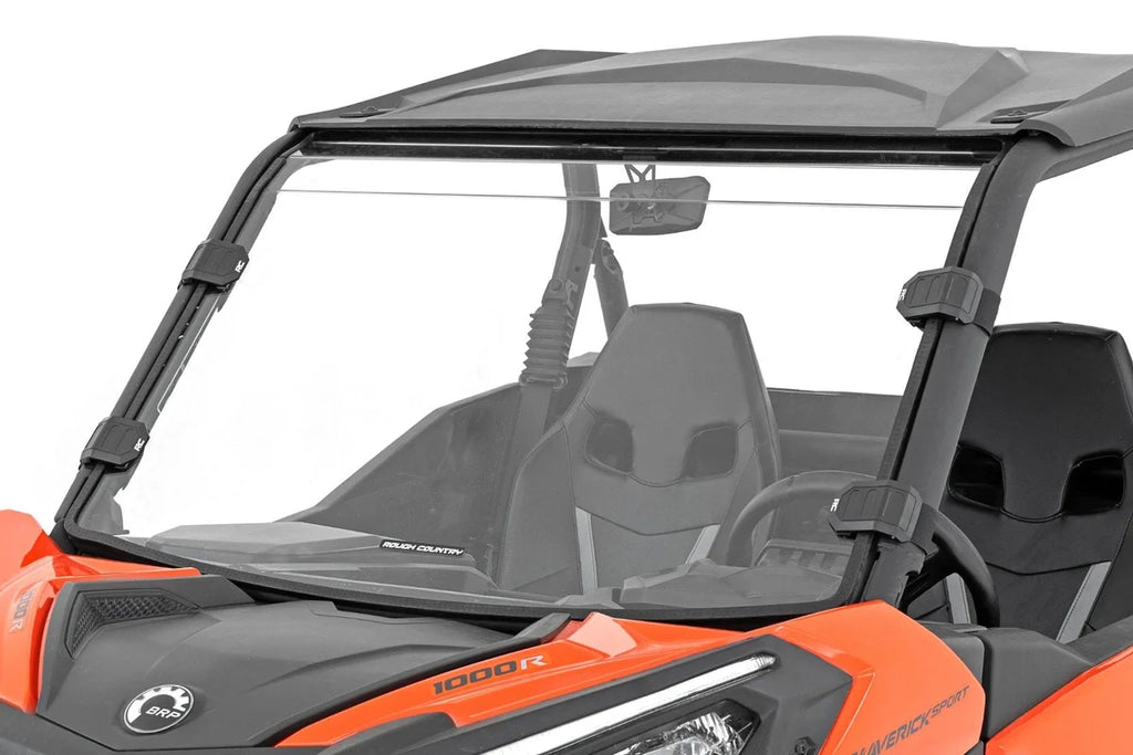 Rough Country Full Windshield | Scratch Resistant | Can-Am Maverick Sport 98101930 - Main Product View