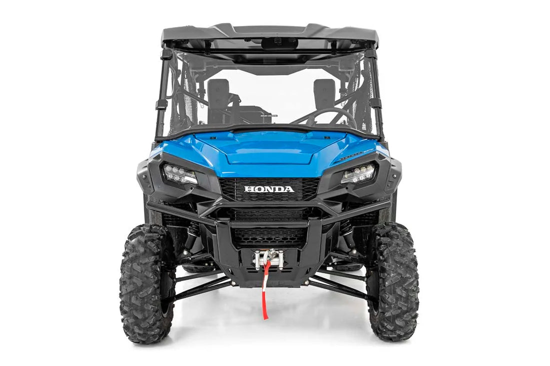 Rough Country Full Windshield | Scratch Resistant | Honda Pioneer 1000/Pioneer 1000-5 98162020 - Side View