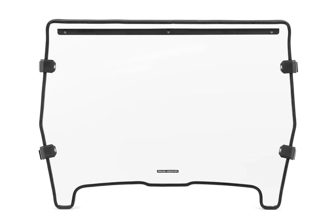 Rough Country Full Windshield | Scratch Resistant | John Deere Gator 825i 98122270 - Side View