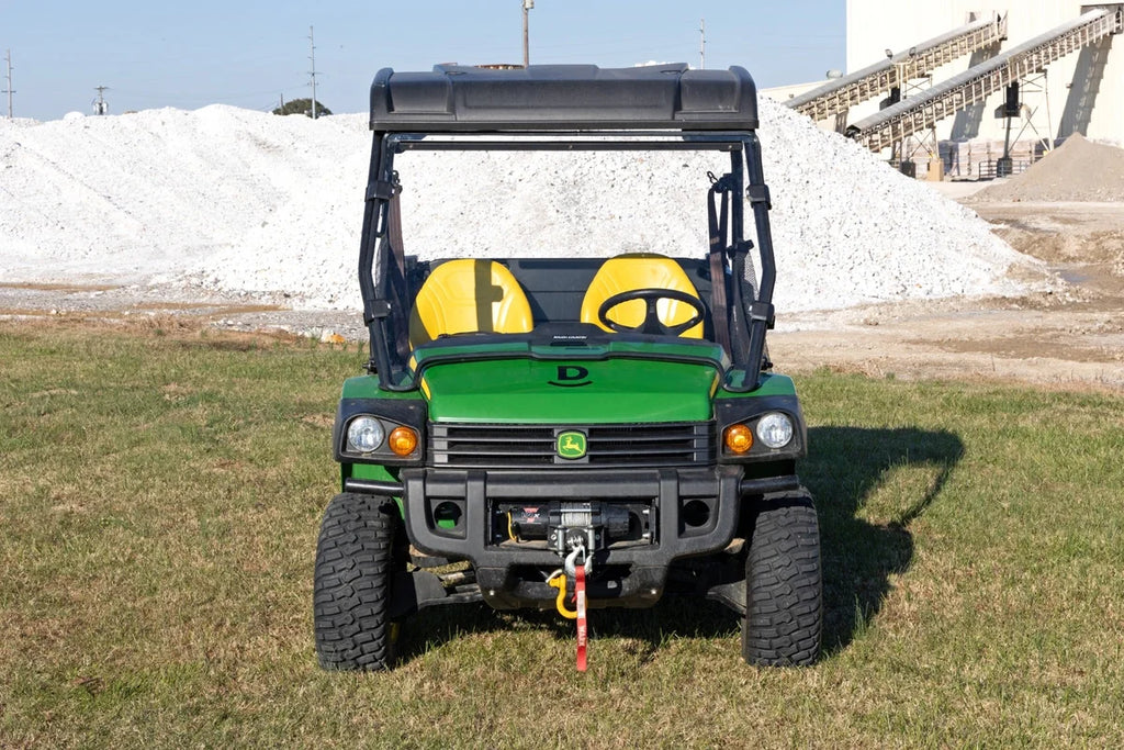 Rough Country Full Windshield | Scratch Resistant | John Deere Gator 825i 98122270 - Back View