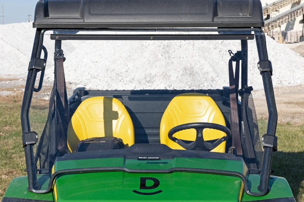Rough Country Full Windshield | Scratch Resistant | John Deere Gator 825i 98122270 - Additional View 5