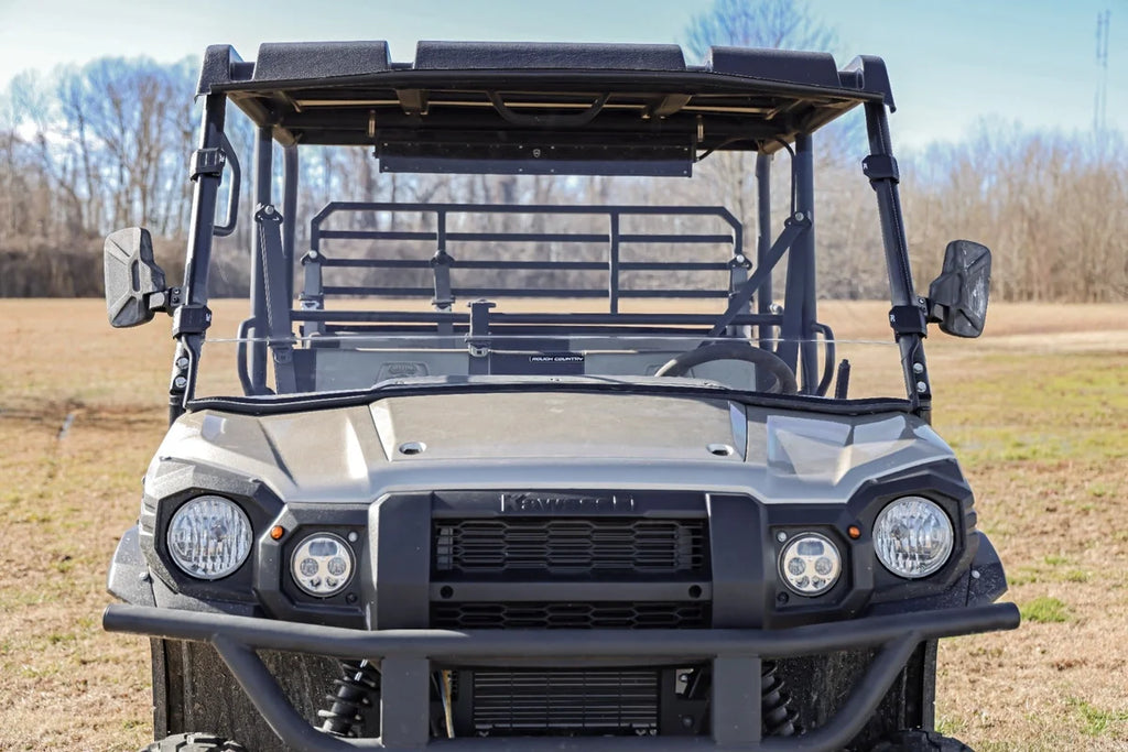 Rough Country Full Windshield | Scratch Resistant | Kawasaki Mule 98115150 - Additional View 6