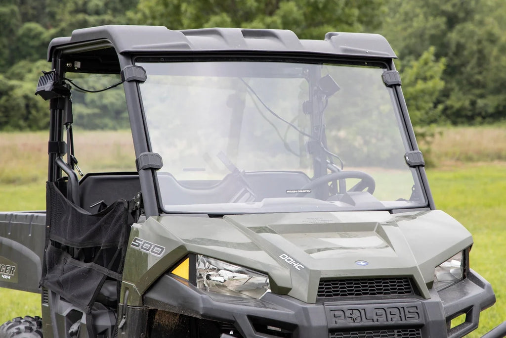 Rough Country Full Windshield | Scratch Resistant | Mid Size | Polaris Ranger 500/570 98152010 - Main Product View