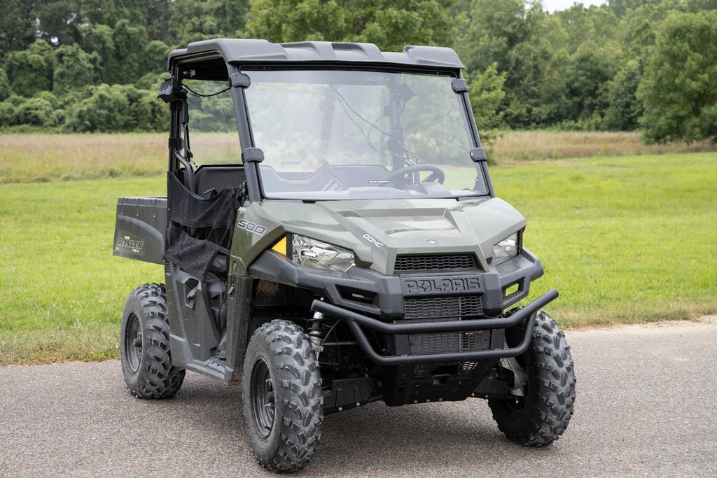 Rough Country Full Windshield | Scratch Resistant | Mid Size | Polaris Ranger 500/570 98152010 - Installation View