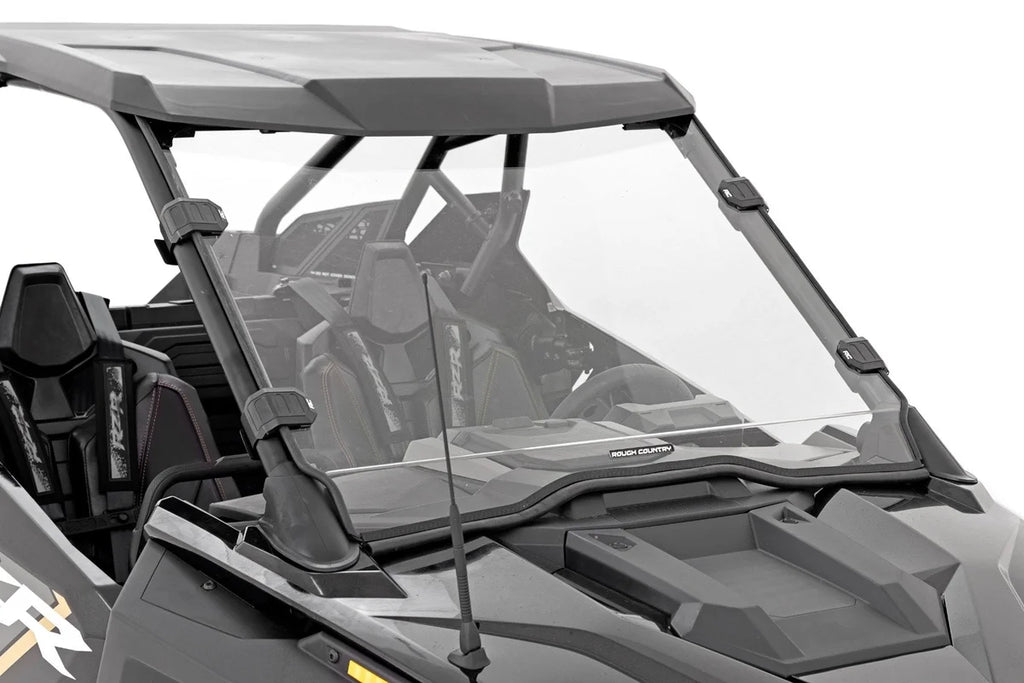 Rough Country Full Windshield | Scratch Resistant | Polaris RZR Pro/Turbo R 98102010 - Main Product View