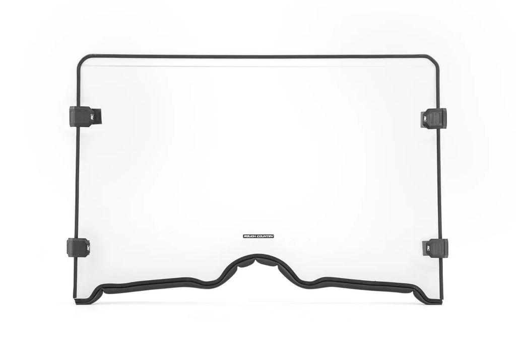 Rough Country Full Windshield | Scratch Resistant | Yamaha Rhino 450/660/700 98141240 - Main Product View