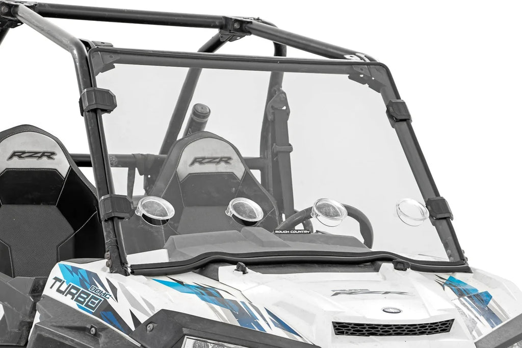 Rough Country Full Windshield | Vented | Scratch Resistant |  Polaris RZR XP 1000 98241810 - Main Product View