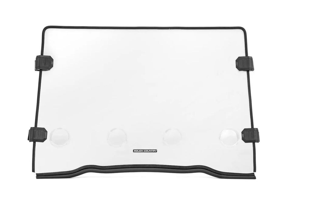 Rough Country Full Windshield | Vented | Scratch Resistant |  Polaris RZR XP 1000 98241810 - Side View