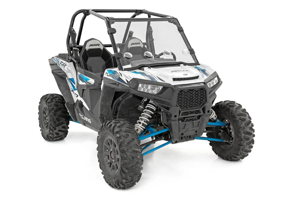 Rough Country Full Windshield | Vented | Scratch Resistant |  Polaris RZR XP 1000 98241810 - Installation View
