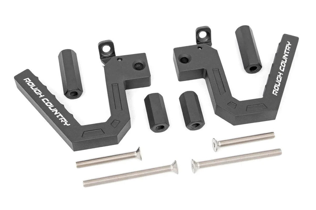 Rough Country Grab Handles | Alum | Front | Jeep Wrangler JK/Wrangler Unlimited  (2007-2018) 6507 - Front View
