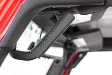 Load image into Gallery viewer, Rough Country Grab Handles | Steel | FR &amp; RR | Black | Jeep Wrangler JK/Wrangler Unlimited (07-18) 6503 - Back View