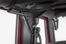 Load image into Gallery viewer, Rough Country Grab Handles | Steel | FR &amp; RR | Black | Jeep Wrangler JK/Wrangler Unlimited (07-18) 6503 - Rear View