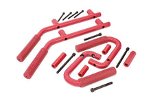 Load image into Gallery viewer, Rough Country Grab Handles | Steel | FR &amp; RR | Red | Jeep Wrangler JK/Wrangler Unlimited (07-18) 6503RED - Main Product View