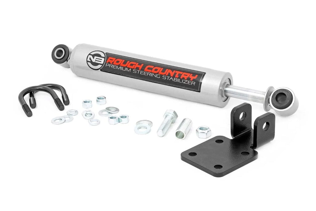 Rough Country HD Steering Kit | Stabilizer Combo | Jeep Cherokee XJ/Comanche MJ/Wrangler TJ 10613 - Side View