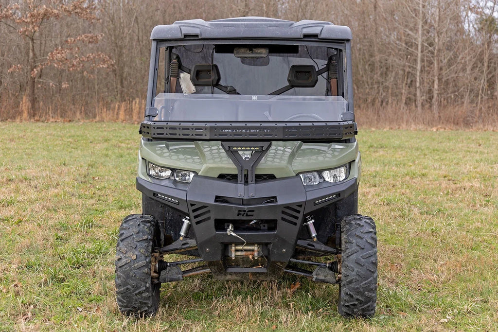 Rough Country Half Windshield | Scratch Resistant | Can-Am Defender HD 5/HD 8/HD 9/HD 10 98162031A - Additional View 6