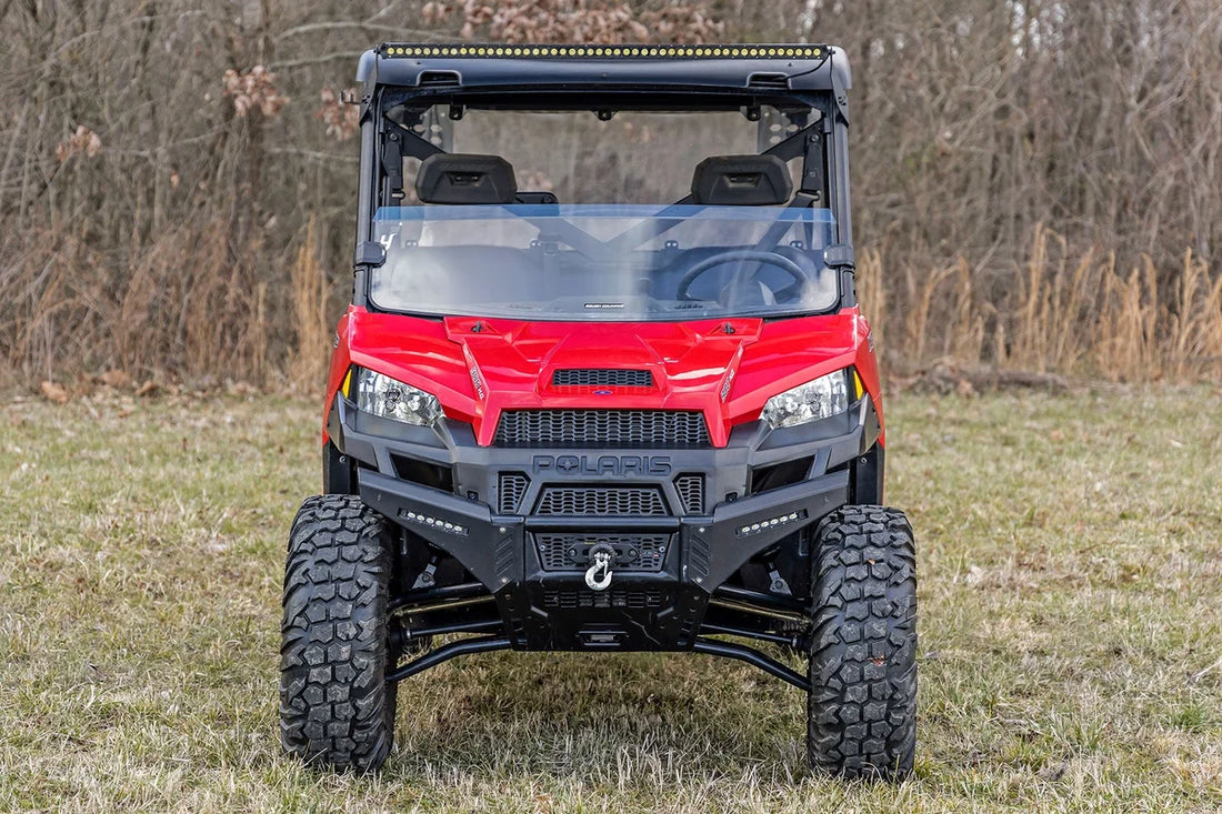 Rough Country Half Windshield | Scratch Resistant | Polaris Ranger 1000/Ranger XP 900/1000 98132011A - Additional View 6