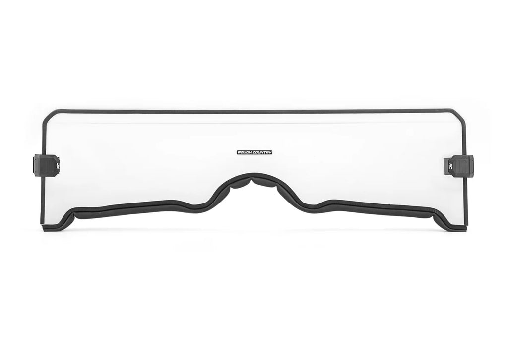Rough Country Half Windshield | Scratch Resistant | Yamaha Rhino 450/660/700 98141241A - Main Product View