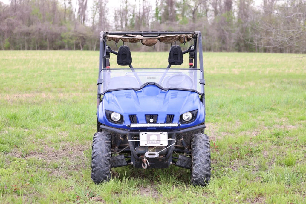 Rough Country Half Windshield | Scratch Resistant | Yamaha Rhino 450/660/700 98141241A - Installation View