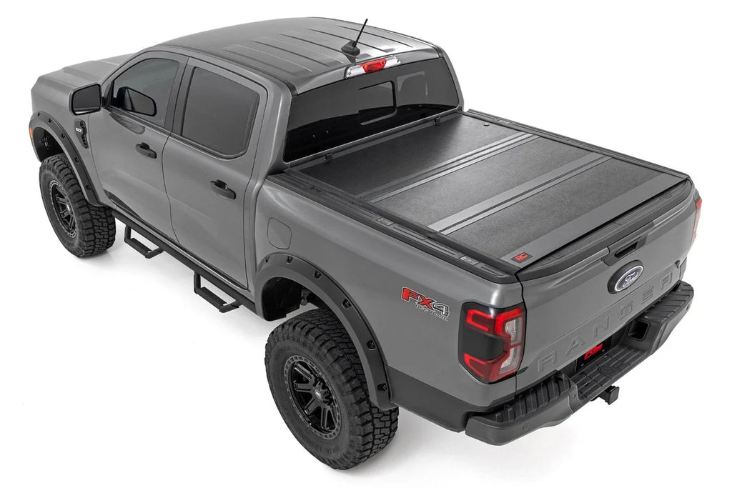 Rough Country Hard Low Profile Bed Cover | 5' Bed | Ford Ranger 2WD/4WD (2024-2026) - Back View