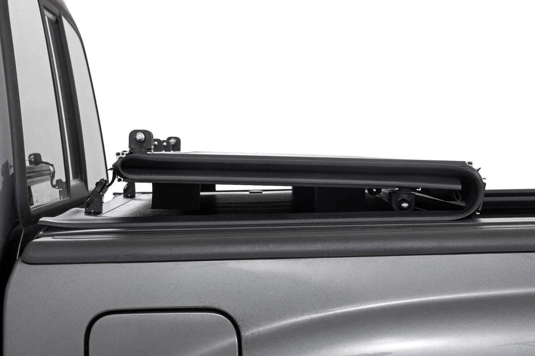 Rough Country Hard Low Profile Bed Cover | 5' Bed | Toyota Tacoma 2WD/4WD (05-15) 47415500B - Installation View
