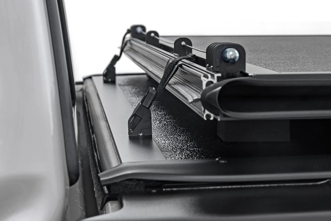 Rough Country Hard Low Profile Bed Cover | 5'7" Bed | Ford F-150 2WD/4WD (2004-2014) - Installation View