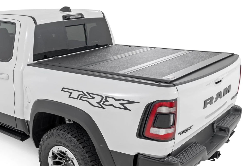 Rough Country Hard Low Profile Bed Cover | 5'7" Bed | No Rambox | Ram 1500 (19-25)/1500 TRX (21-24) 47320550B - Main Produ...