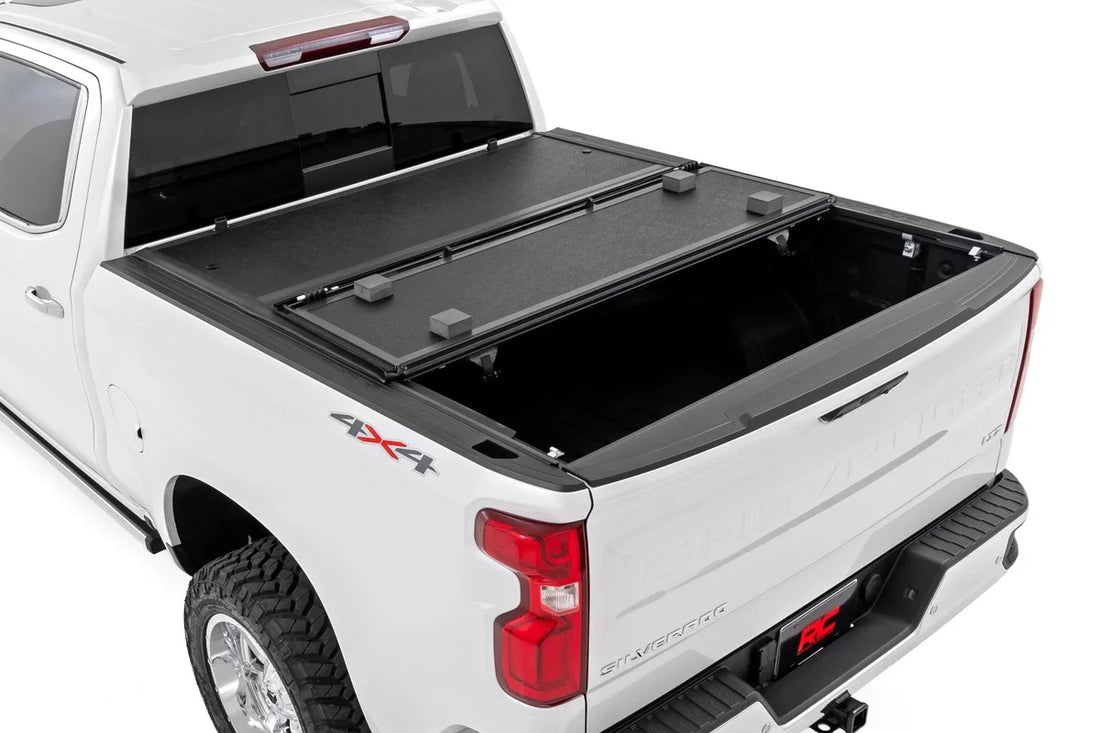 Rough Country Hard Low Profile Bed Cover | 5'9" Bed | Chevy/GMC 1500 (19-24) 47120580B - Side View
