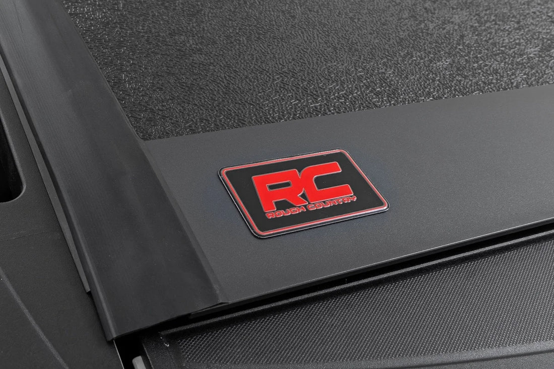Rough Country Hard Low Profile Bed Cover | 5'9" Bed | Chevy/GMC 1500 (19-24) 47120580B - Back View
