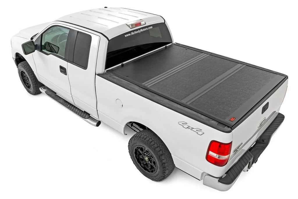 Rough Country Hard Low Profile Bed Cover | 6'7" Bed | Ford F-150 2WD/4WD (2004-2014) - Back View