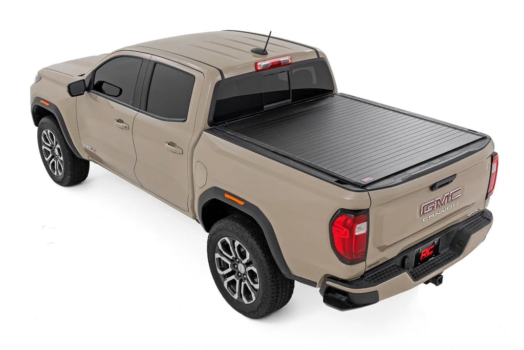 Rough Country Hard Roll Up Bed Cover | 5' Bed | Chevy/GMC Canyon/Colorado 2WD/4WD (23-25) - Back View