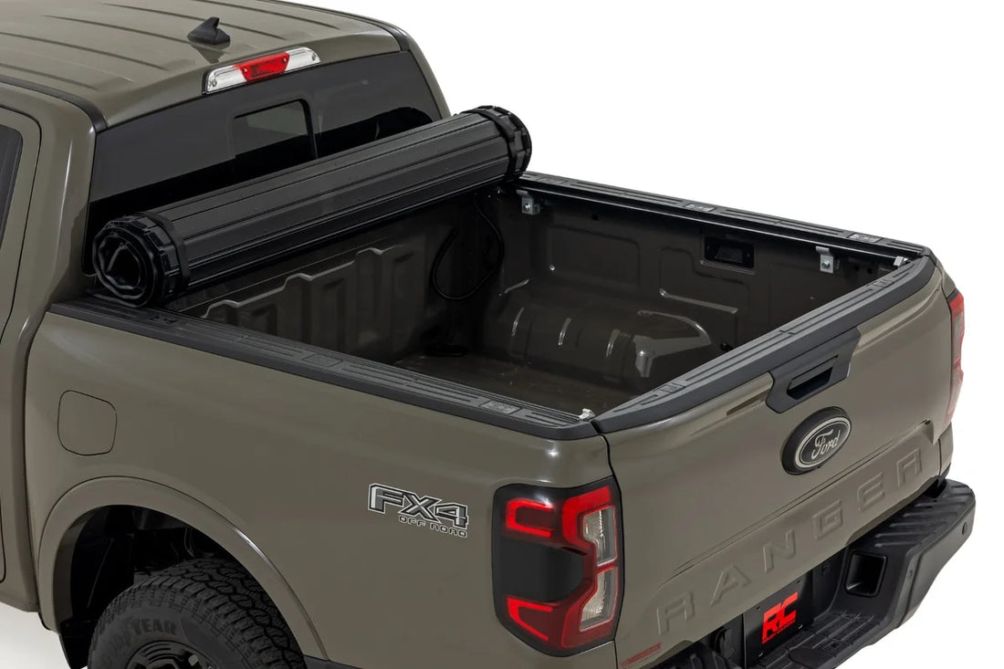 Rough Country Hard Roll Up Bed Cover | 5' Bed | Ford Ranger 2WD/4WD (2024-2026) 50210520 - Side View