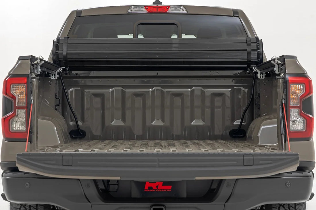 Rough Country Hard Roll Up Bed Cover | 5' Bed | Ford Ranger 2WD/4WD (2024-2026) 50210520 - Installation View