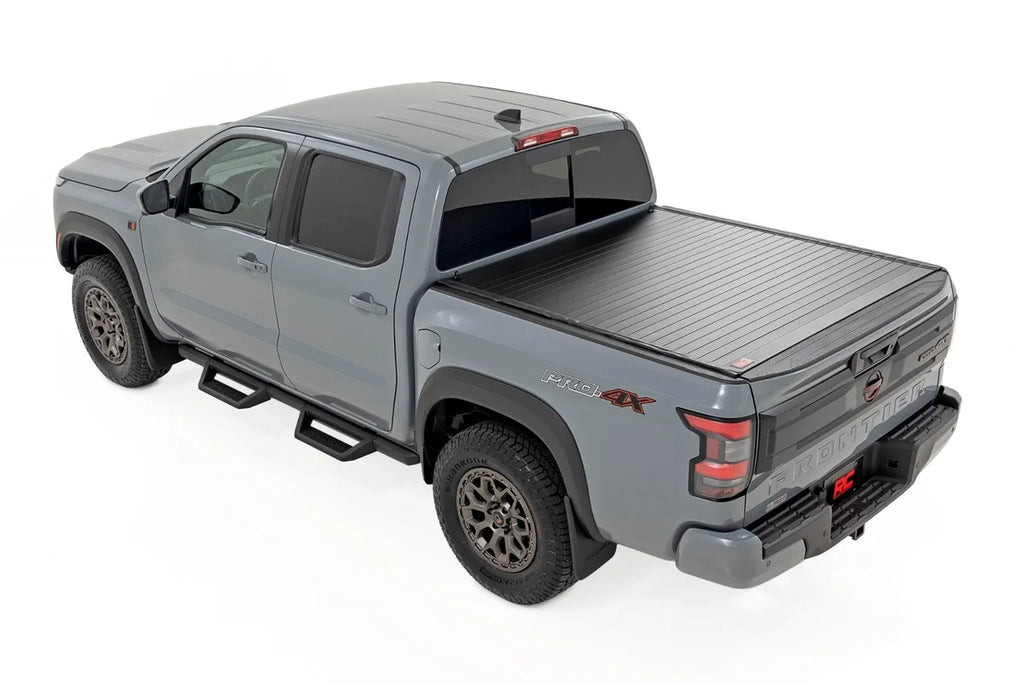 Rough Country Hard Roll Up Bed Cover | 5' Bed | Nissan Frontier 2WD/4WD (2022-2025) - Back View