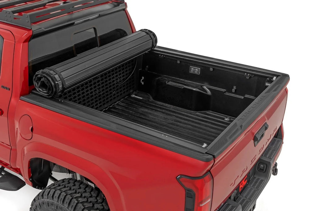 Rough Country Hard Roll Up Bed Cover | 5' Bed | Toyota Tacoma 2WD/4WD (2024-2026) - Side View