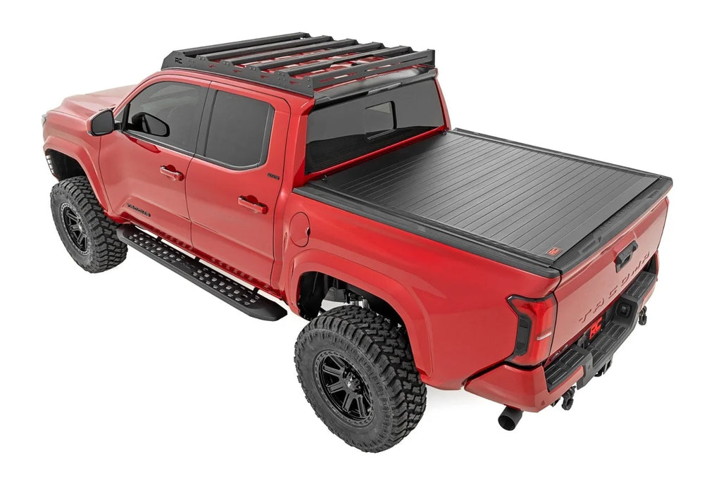 Rough Country Hard Roll Up Bed Cover | 5' Bed | Toyota Tacoma 2WD/4WD (2024-2026) - Back View