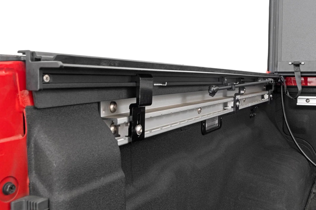 Rough Country Hard Tri-Fold Flip Up Bed Cover | 5' Bed | Nissan Frontier 2WD/4WD (22-26) - Additional View 5